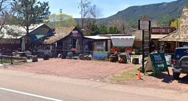 Historic diner and storefront along Route 66 in Williams, Arizona